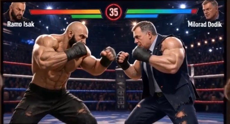 RAMO ISAK ZAVRŠIO U VIDEOIGRICI: U RINGU MU SE PRIDRUŽIO NI MANJE NI VIŠE NEGO MILORAD DODIK